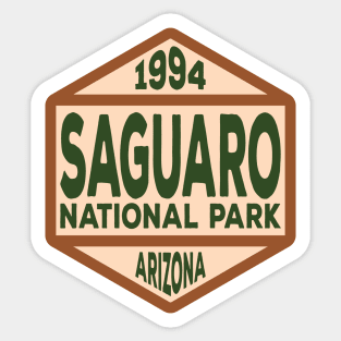 Saguaro National Park badge Sticker